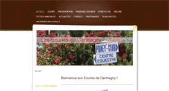 Desktop Screenshot of ecuriedegermagny.com
