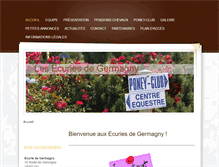 Tablet Screenshot of ecuriedegermagny.com